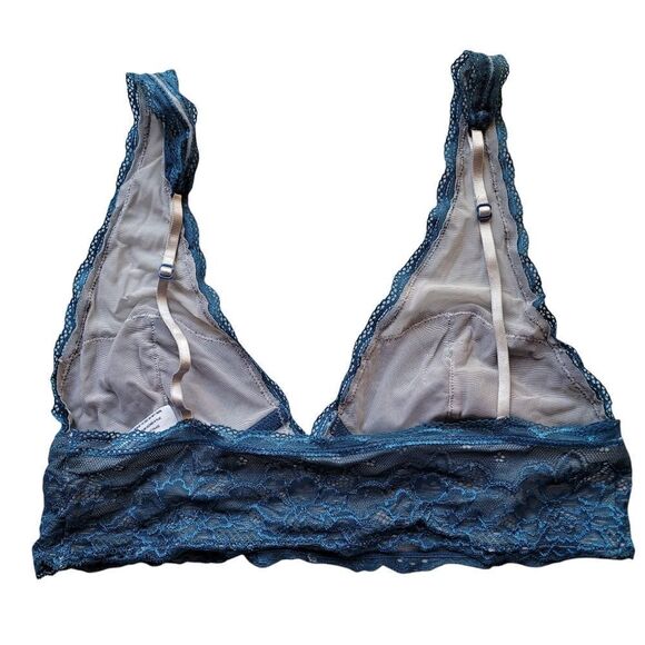 Free People blue lace bralette - Picture 2 of 4